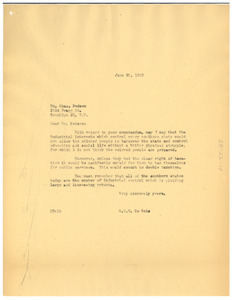 Letter from W. E. B. Du Bois to Charles Posden