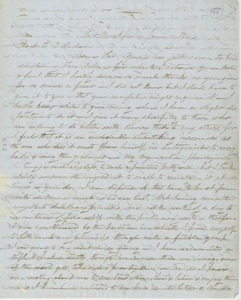 Letter from John M. Fisk to Erasmus Darwin Hudson