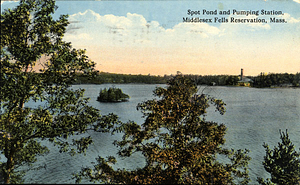Spot Pond and Pumping Station, Middlesex Fells Reservation: Stoneham, Mass.