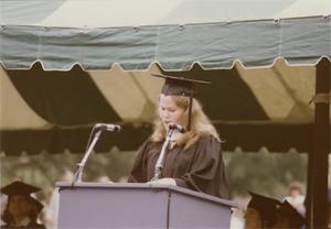 Class President W'1982 Speaks.