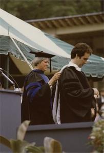 Garry Trudeau Receiving Honarary Degree.