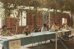 Registration Table.