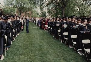 Graduates during Commencement 1990, IV.