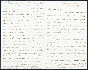 Letter from Luther Bruen, Camp near Auburn, VA to Augusta Bruen, 1863 October 28