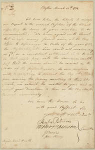 Letter, 1781 March 13, Boston [Mass.], [to] Major General William Heath, West Point