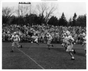 Williams Vs. Wesleyan Football game, 1958