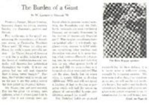 The Burden of a Giant, by W. Lawrence Hollar (Full Document)