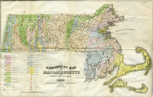 Geological map of Massachusetts, 1841