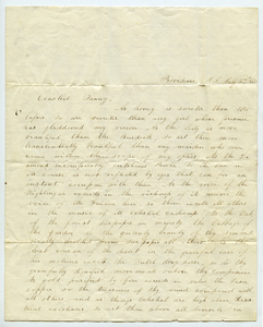 Fanny Gridley letter