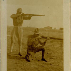 Camp MacArthur - Waco, Texas - World War I - Two soldiers