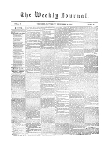 Chicopee Weekly Journal, December 30, 1854