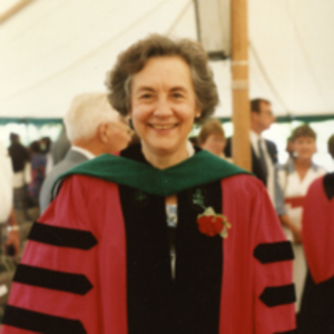 Carola Eisenberg in academic robes