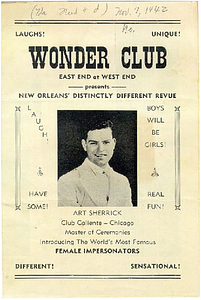 Wonder Club Presents New Orleans' Distinctly Different Revue: Boys will be Girls!