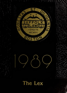 Suffolk University Law School Lex yearbook, 1989