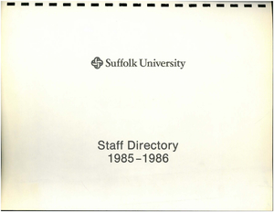 1985-1986 Suffolk University Staff Directory