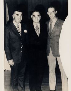 John Joseph Moakley with brothers Robert Moakley (left) and Thomas Moakley, 1970s