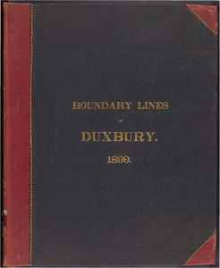 Atlas of the boundaries of the town of Duxbury, Plymouth County