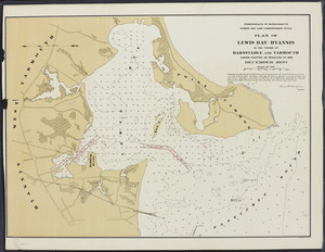 Plan of Lewis Bay - Hyannis in the towns of Barnstable and Yarmouth