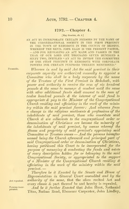 1792 Chap. 0004 An Act To Incorporate Certain Persons By The Name Of ...