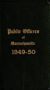 Public officers of the Commonwealth of Massachusetts (1949-1950)
