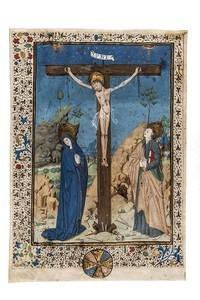 Illumination of the Crucifixion from a Missal : use of Troyes