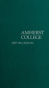 Amherst College Catalog 2007/2008