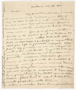 Benjamin Silliman letter to Edward Hitchcock, 1835 July 22