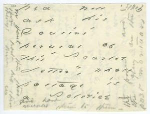 Emily Dickinson letter to Edward (Ned) Dickinson