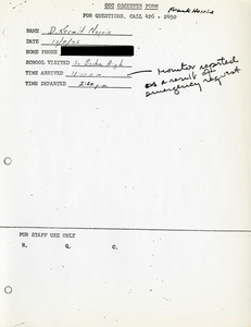Citywide Coordinating Council daily monitoring report for South Boston High School by D. Kermit Norris, 1975 October 8