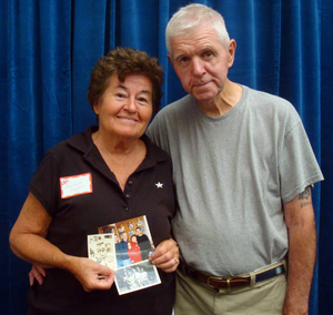 Barbara and Richard Higgins at the Waltham Mass. Memories Road Show