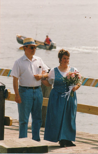 Father of bride walking her down the aisle