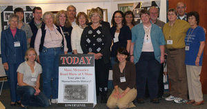 Volunteers and staff at the Natick Mass. Memories Road Show