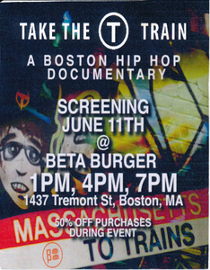 Flyer for 'Take The 'T' Train'