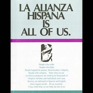 Nosotros somos La Alianza Hispana: La Alianza Hispana is all of us.