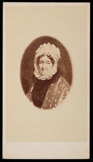 Studio portrait of Mrs Thomas Melville, formerly Miss Priscilla Scollay, Boston, Mass., undated