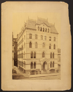 Exterior view of the Sears Building, 199 Washington Street, Boston, Mass., ca. 1875