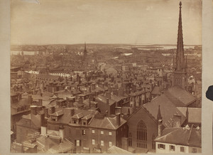 View from the State House dome, Boston, Mass., undated