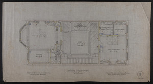 Second Floor Plan, House for James Means, Esq., Bay State Road, Boston, Feby. 26, 1897
