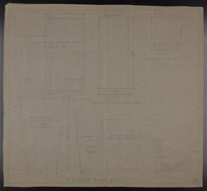 F.S. Cast Stone Details, Drawings of House for Mrs. Talbot C. Chase, Brookline, Mass., undated