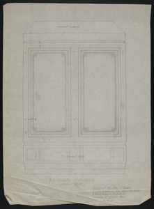 Side Elevation of Vestibule, House of Mr. John S. Ames, 3 Commonwealth Ave., Boston, Mass., Jan. 6, 1917