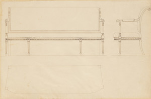 Neoclassical-style sofa