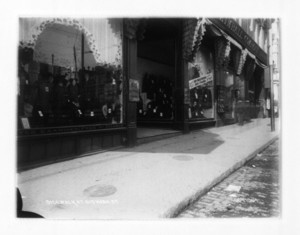 Sidewalk at 615 Washington Street, west side, Boston, Mass., October 1904