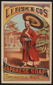 Trade card for L.I Fisk & Co's Japanese Soap, Springfield, Mass., undated
