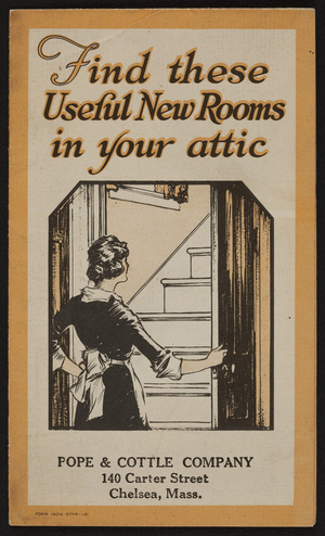 Find these useful new rooms in your attic, The Beaver Board Companies, Buffalo, New York, 1921