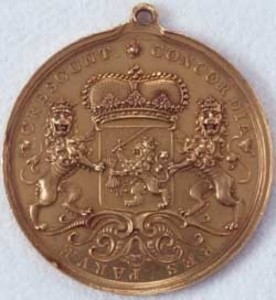 Diplomatic medal of the States-General of the United Provinces of Holland given to John Adams
