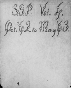 Sarah Gooll Putnam diary 4, 11 October 1862 to 4 May 1863