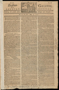 The Boston-Gazette, and Country Journal, 7 May 1770 (includes supplement)