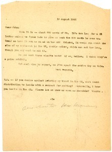 Letter from Charles L. Whipple to John