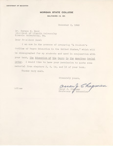 Chapman, Oscar J. (Oscar James)