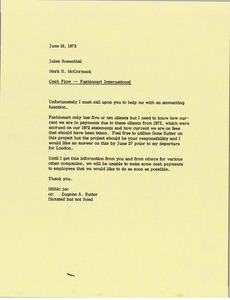 Memorandum from Mark H. McCormack to Edward J. Keating